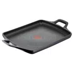 Lagostina Aroma Piastra Grill Antiaderente in Alluminio con Rivestimento Titanium