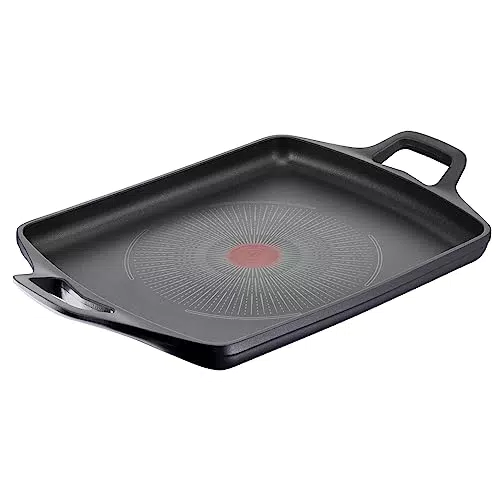Lagostina Aroma Piastra Grill Antiaderente in Alluminio con Rivestimento Titanium