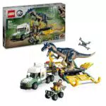 LEGO Jurassic World Camion di Trasporto Allosauro - Giocattolo Avventura per Bambini