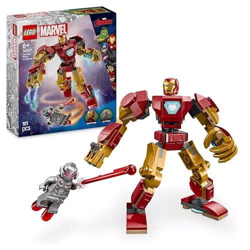 LEGO Marvel Mech di Iron Man contro Ultron - Action Figure con 2 Minifigure