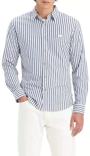 Levi's Long-Sleeve Battery Housemark Slim per Uomo