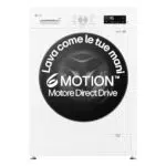 LG F4NX1009NWB Lavatrice a Carica Frontale, Classe A, 1400 giri, Wi-Fi, 6 Motion