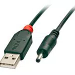 LINDY Cavo USB Maschio DC 1.35 / 3.5mm - 1,5m per connessioni affidabili
