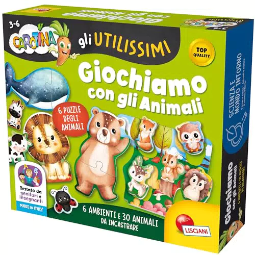 Lisciani Giochi - Carotina: Giochiamo con gli Animali, Divertimento Educativo