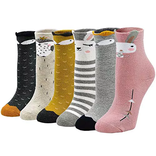 LOFIR Calzini Termici in Cotone per Bambina - Calze Invernali Calde