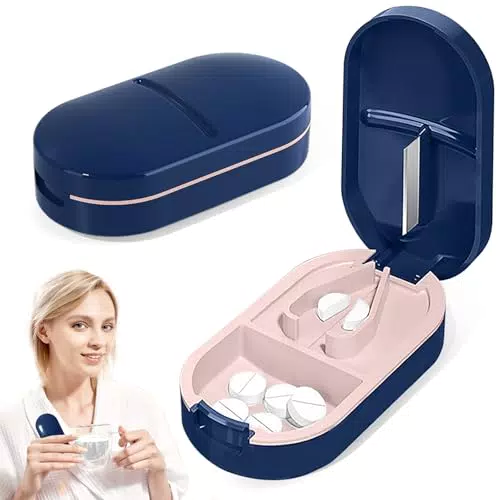 Lynjovu Taglia Pillole Portatile con Lama per Pillole Piccole e Grandi
