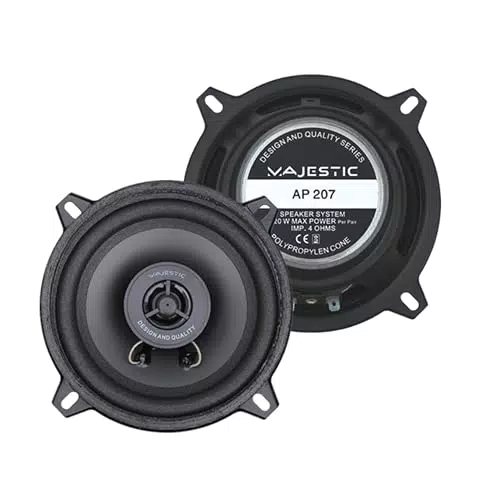 Majestic AP 207 SC - Altoparlanti per auto 130mm, 120W, 2 vie
