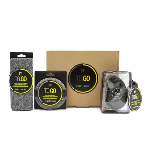 Martini SPA To.Go Carbone - Kit Spugna Corpo e Pad Doppia Azione Esfoliante