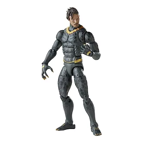 Marvel Legends Black Panther Killmonger Action Figure Collezionabile