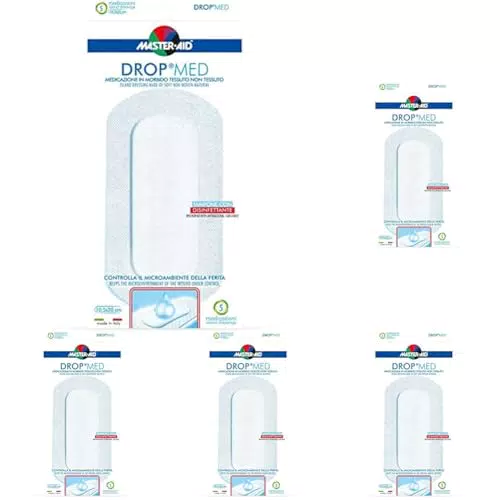 Master Aid Drop Med 10.5 x 20 cm - Cerotti per Medicazione Sterili