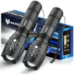 Maxesla Torcia Tattica LED Impermeabile 2000 Lumen con 5 Modalità di Illuminazione