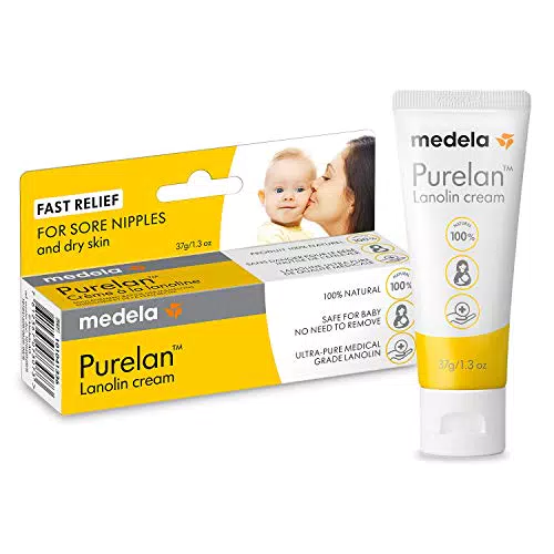 Medela Purelan 7g Crema per Capezzoli alla Lanolina Sollievo Rapido per Capezzoli Doloranti e Pelle Secca