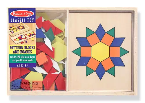 Melissa & Doug Blocchi e Tavole con Motivi - Gioco Educativo per Bambini