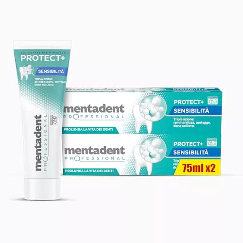 Mentadent Professional Protect+ Sensibilità Dentifricio 75ml