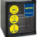 METRO Mini Frigo per Bevande GPC1046 con Porta in Vetro, Frigo Bar Silenzioso