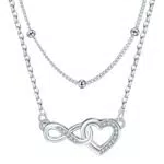 Micory Collana Infinito in Argento Sterling 925 per Regali a Nonne e Mamme