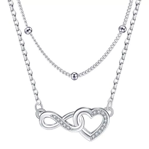Micory Collana Infinito in Argento Sterling 925 per Regali a Nonne e Mamme