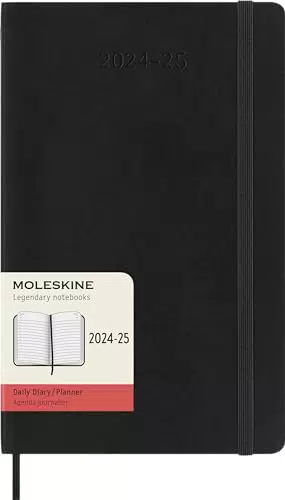 Moleskine Daily Planner 2024-2025 - Agenda Giornaliera con Copertina Morbida