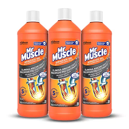Mr Muscle Idraulico Gel, Disgorgante per Tubi e Scarichi, 12 Pezzi