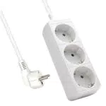 Multipresa Compatta Schuko - Ciabatta Elettrica 250V/2500W con Cavo da 1,5 m