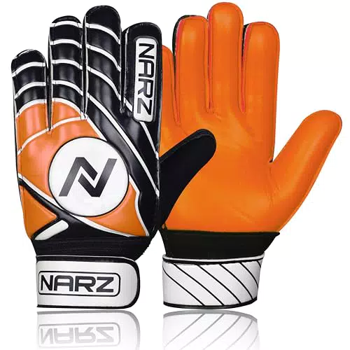 NARZ Guanti da portiere per calcio con supporto polso e grip in lattice