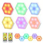 Neoglint Lampada LED Esagonale da Parete Fai-da-Te con Telecomando e Timer