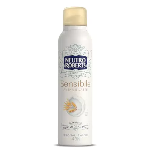 Neutro Roberts Deodorante Spray Pelle Sensibile con Avena e Olio di Glicerina