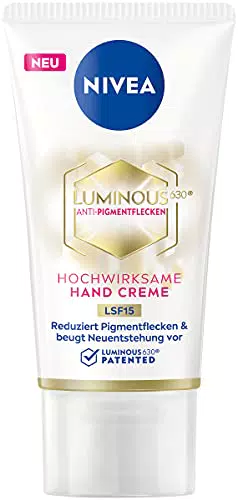 NIVEA Luminous Crema Mani Nutriente per Ridurre le Macchie di Pigmento
