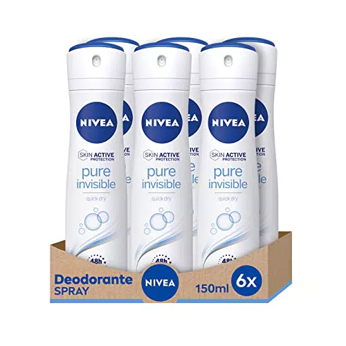 NIVEA Pure Invisible Spray Deodorante: protezione rinfrescante per 72 ore