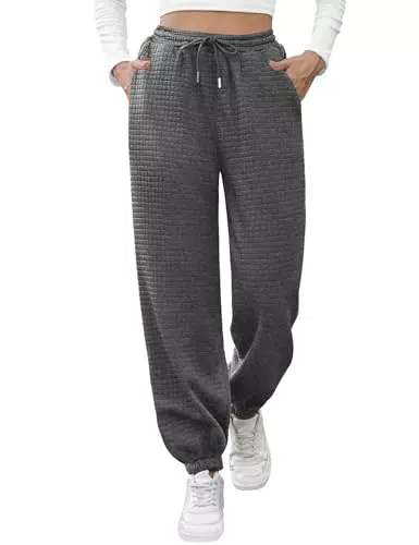Niwicee Pantaloni Invernali Felpati da Jogging con Tasche e Coulisse
