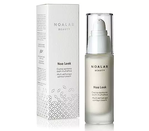 Noa Look Crema Contorno Occhi Multiattiva Antirughe con Acido Ialuronico e Niacinamide