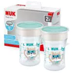 NUK Magic Cup 10255634 bicchiere antigoccia con bordo anti-rovesciamento 360°
