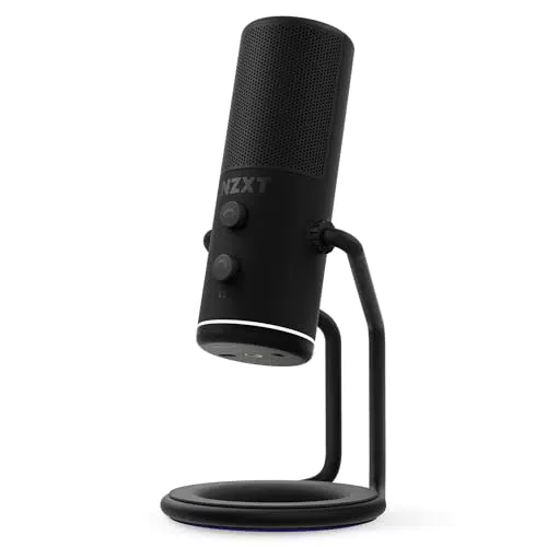 NZXT Capsule AP-WUMIC-B1 Microfono USB Streaming Cardioide Unidirezionale