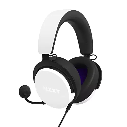 NZXT Relay Cuffie da gioco per PC con microfono rimovibile e audio Hi-Res