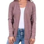 ONLY Onllesly Cardigan Lungo Donna in Maglia Melange