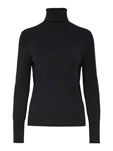 Only Onlvenice L/S Rollneck Pullover Knt Noos, Dolcevita Donna