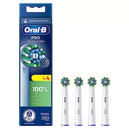 Oral-B Cross Action Testine Spazzolino Elettrico per Pulizia Profonda