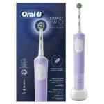 Oral-B Spazzolino Elettrico Ricaricabile Vitality Pro, 2 Testine e 2 Spazzolini, Nero e Blu