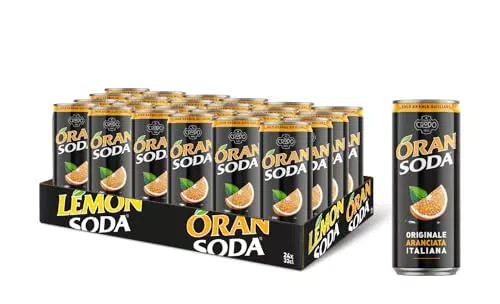 Oransoda Bevanda Gassata all'Arancia con Succo di Arance Siciliane Rinfrescante