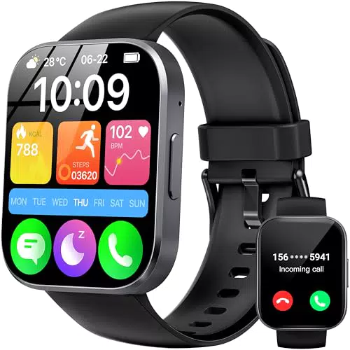 OUKITEL Smartwatch Impermeabile IP68 con Chiamate e Monitoraggio Fitness
