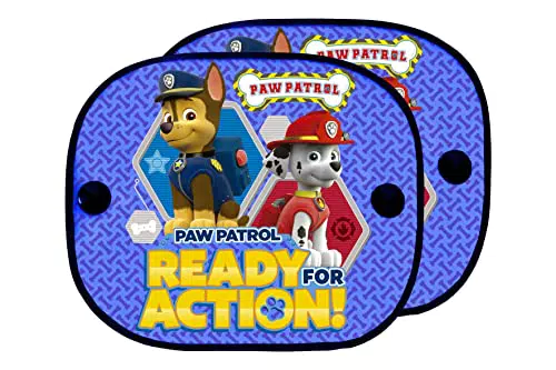 Paw Patrol Parasoli Laterali per Bambini con Chase e Marshall - Protezione Sole