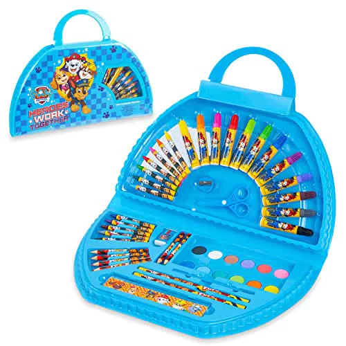 Paw Patrol Valigetta con Pennarelli e Matite Colorate per Bambini