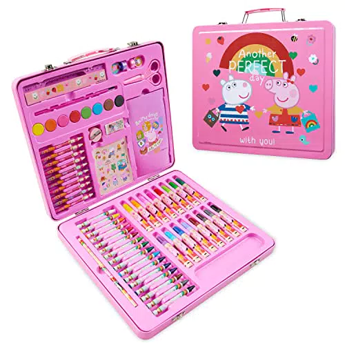 Peppa Pig Valigetta Colori per Bambini - Kit Disegno e Attività Creative