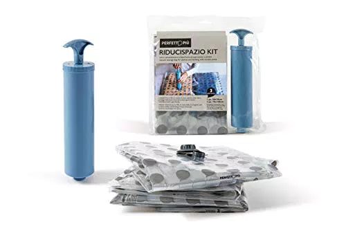 Perfetto Kit Riducispazio con Aspiratore Manuale - Soluzione Salvaspazio Efficace