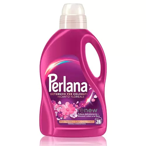 Perlana Detersivo Liquido per Colorati - Pulizia Delicata e Rinnovamento Fibre