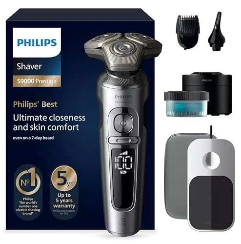 Philips Rasoio Elettrico Serie 9000 Prestige SP9885/35 con Tecnologia SkinIQ