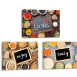 PIY PAINTING Quadro Moderno Spezie Stampato su Tela per Cucina e Ufficio