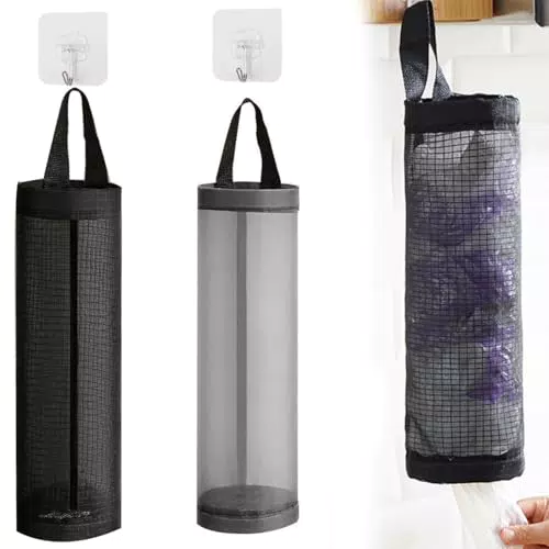 Porta sacchetti di plastica appeso per casa e cucina - Gancio incluso