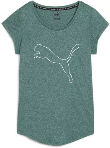 PUMA Performance Heather Cat Tee - Maglietta Sportiva da Donna