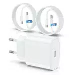 QZIIW Caricatore Rapido 20W per iPhone 15/16 e iPad Pro con Cavo USB-C